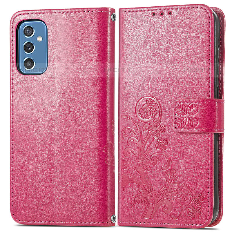 Custodia Portafoglio In Pelle Fiori Cover con Supporto per Samsung Galaxy M52 5G