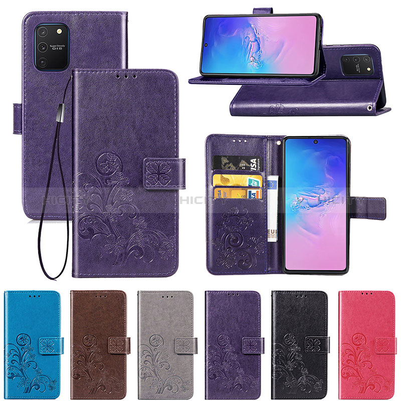 Custodia Portafoglio In Pelle Fiori Cover con Supporto per Samsung Galaxy S10 Lite