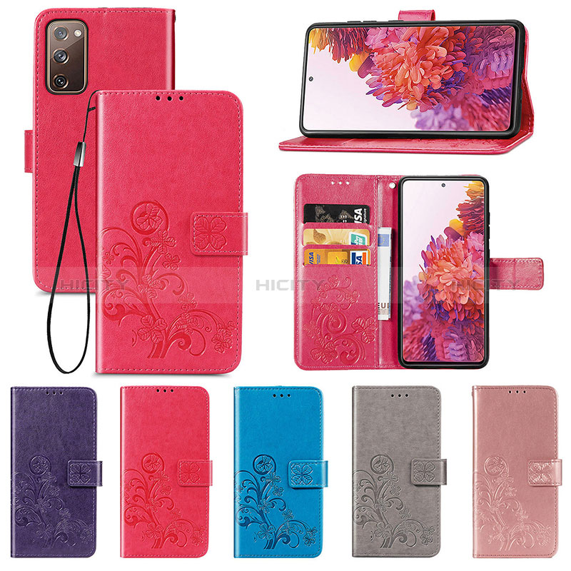 Custodia Portafoglio In Pelle Fiori Cover con Supporto per Samsung Galaxy S20 Lite 5G