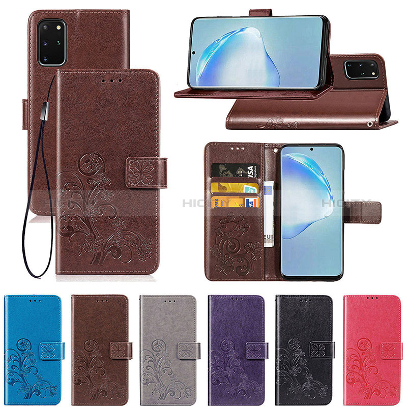 Custodia Portafoglio In Pelle Fiori Cover con Supporto per Samsung Galaxy S20 Plus 5G