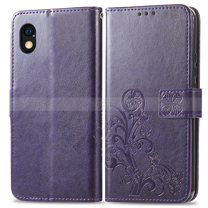 Custodia Portafoglio In Pelle Fiori Cover con Supporto per Sony Xperia Ace III