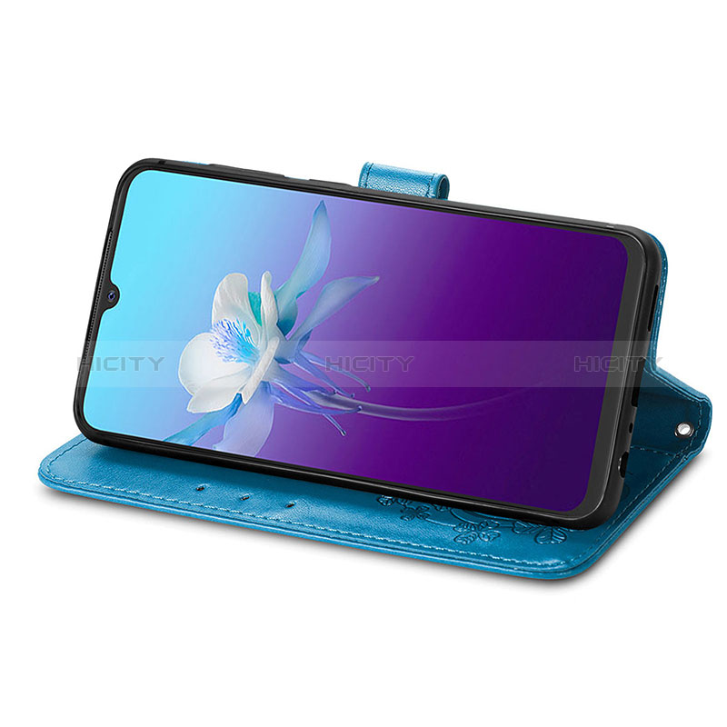 Custodia Portafoglio In Pelle Fiori Cover con Supporto per Vivo V20