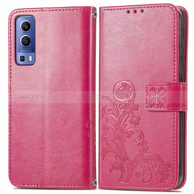 Custodia Portafoglio In Pelle Fiori Cover con Supporto per Vivo Y75s 5G