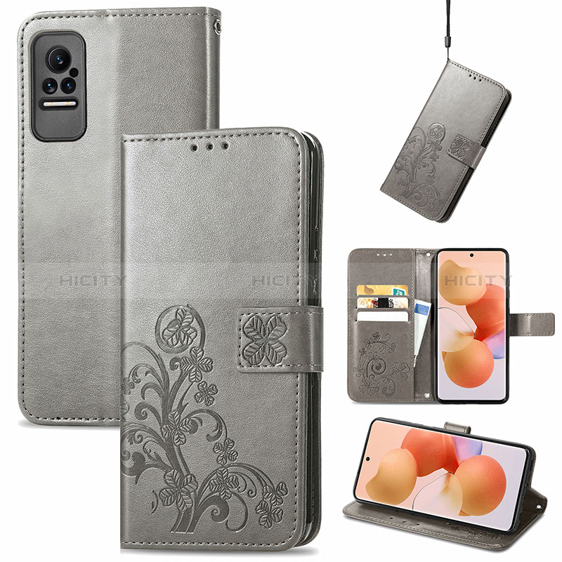 Custodia Portafoglio In Pelle Fiori Cover con Supporto per Xiaomi Civi 1S 5G