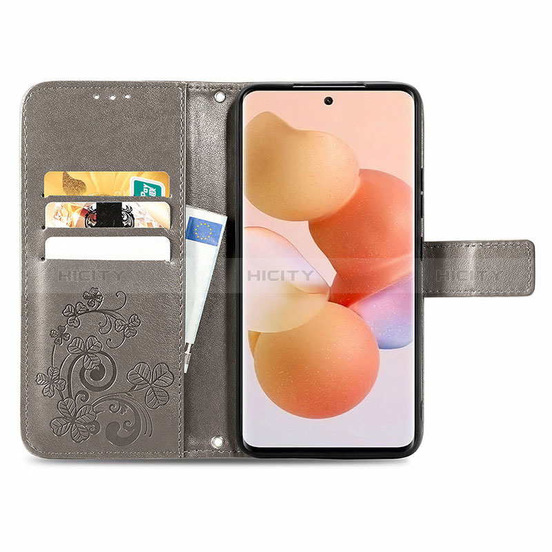 Custodia Portafoglio In Pelle Fiori Cover con Supporto per Xiaomi Mi 12T 5G