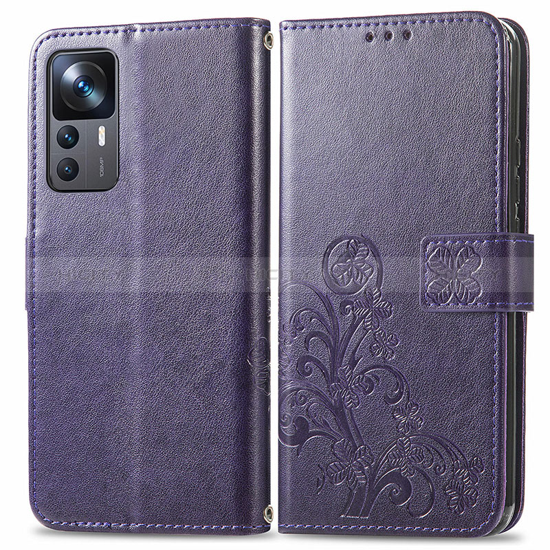 Custodia Portafoglio In Pelle Fiori Cover con Supporto per Xiaomi Mi 12T Pro 5G