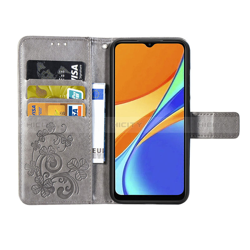 Custodia Portafoglio In Pelle Fiori Cover con Supporto per Xiaomi POCO C3