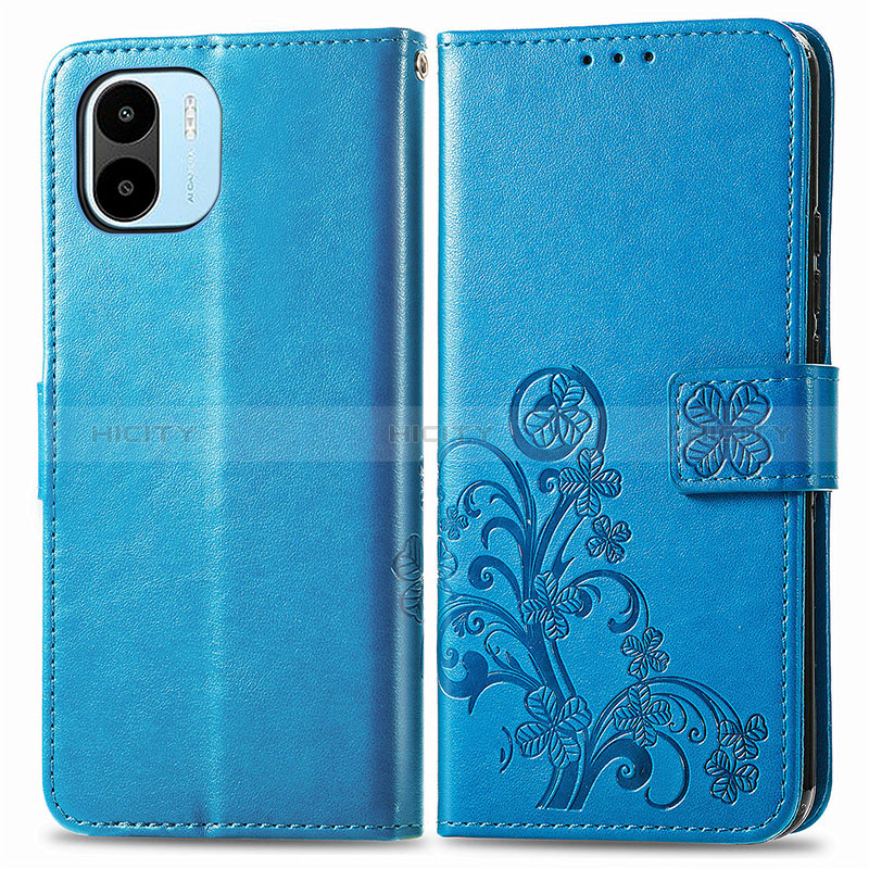 Custodia Portafoglio In Pelle Fiori Cover con Supporto per Xiaomi Poco C50