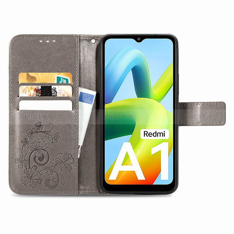 Custodia Portafoglio In Pelle Fiori Cover con Supporto per Xiaomi Poco C50