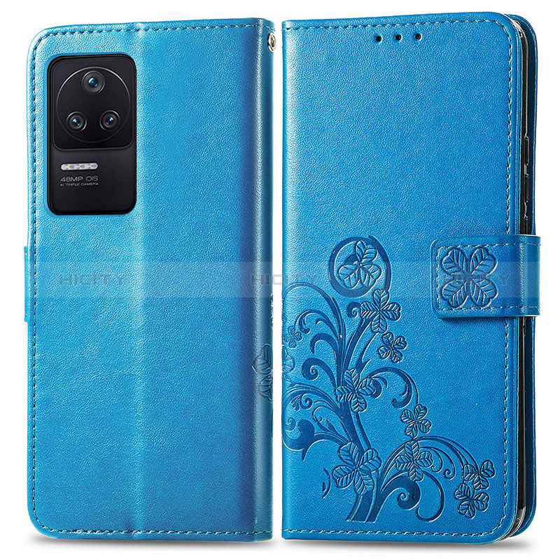 Custodia Portafoglio In Pelle Fiori Cover con Supporto per Xiaomi Poco F4 5G