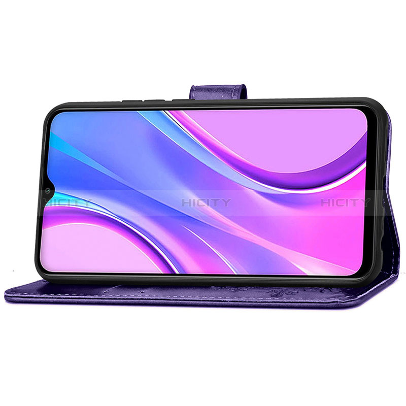 Custodia Portafoglio In Pelle Fiori Cover con Supporto per Xiaomi Poco M2