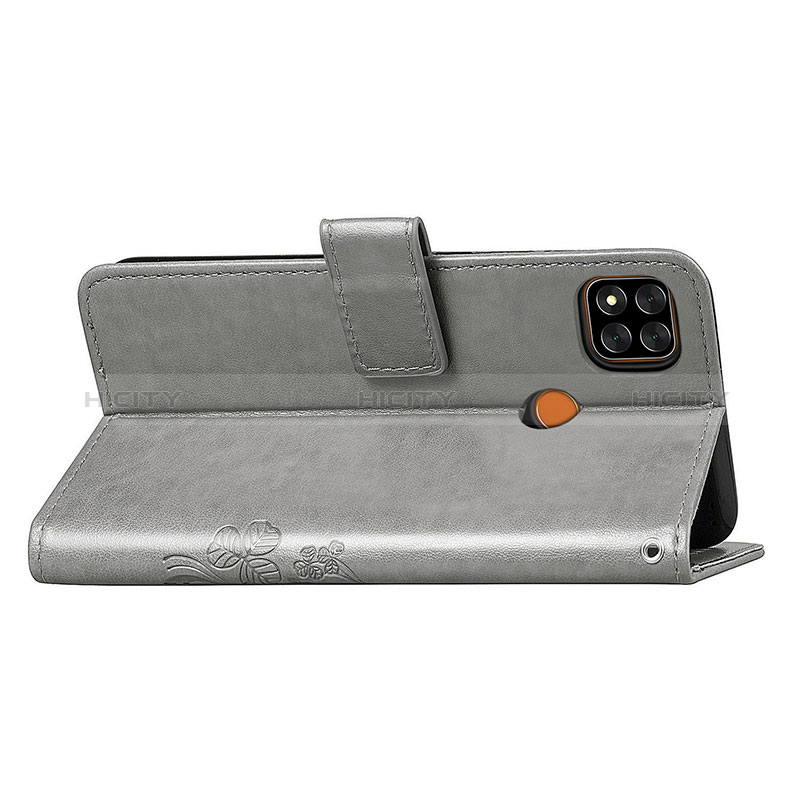 Custodia Portafoglio In Pelle Fiori Cover con Supporto per Xiaomi Redmi 9 Activ