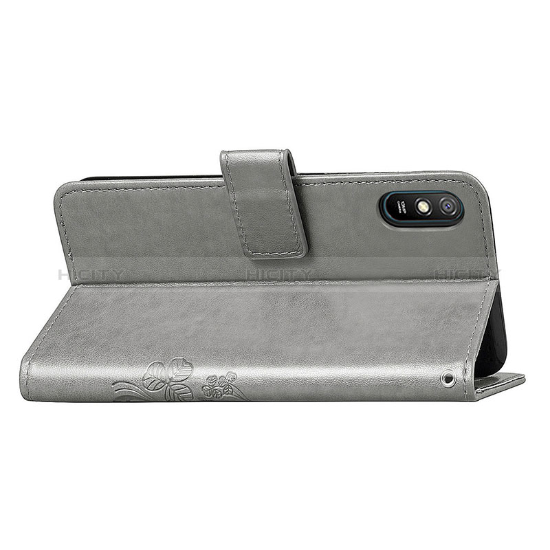 Custodia Portafoglio In Pelle Fiori Cover con Supporto per Xiaomi Redmi 9A