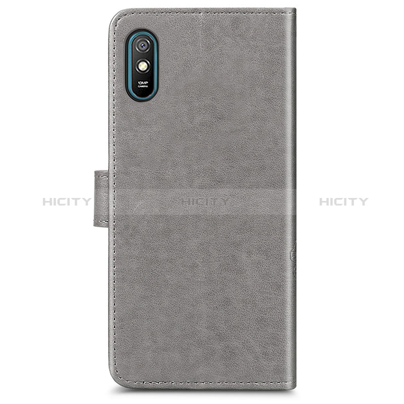 Custodia Portafoglio In Pelle Fiori Cover con Supporto per Xiaomi Redmi 9A