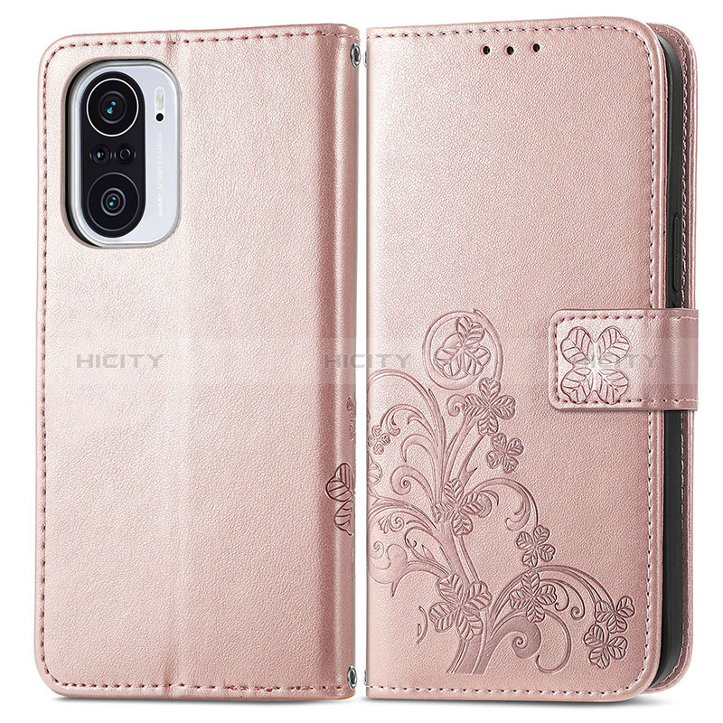 Custodia Portafoglio In Pelle Fiori Cover con Supporto per Xiaomi Redmi K40 5G