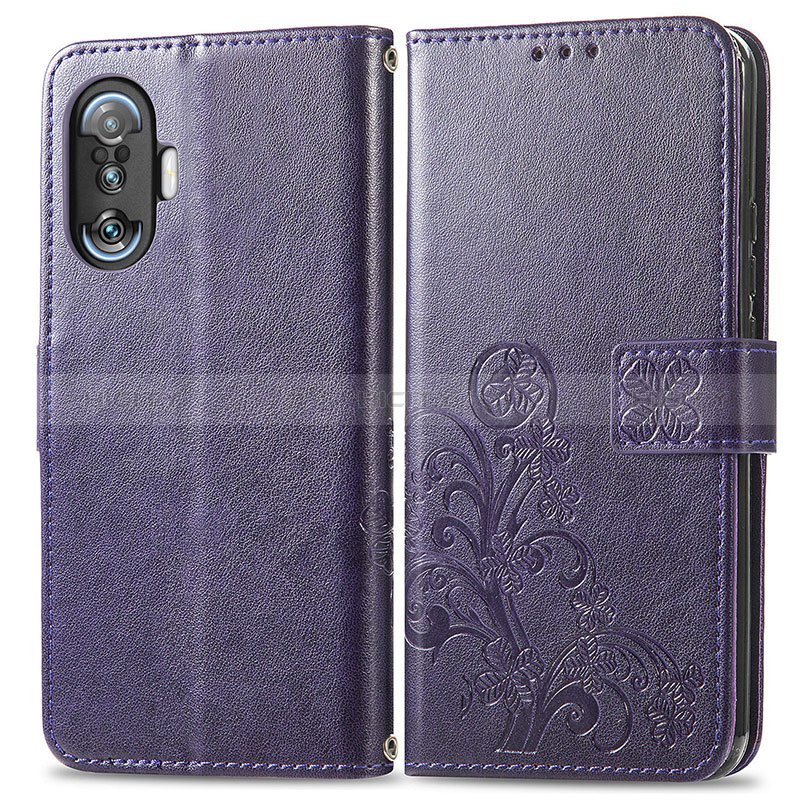 Custodia Portafoglio In Pelle Fiori Cover con Supporto per Xiaomi Redmi K40 Gaming 5G