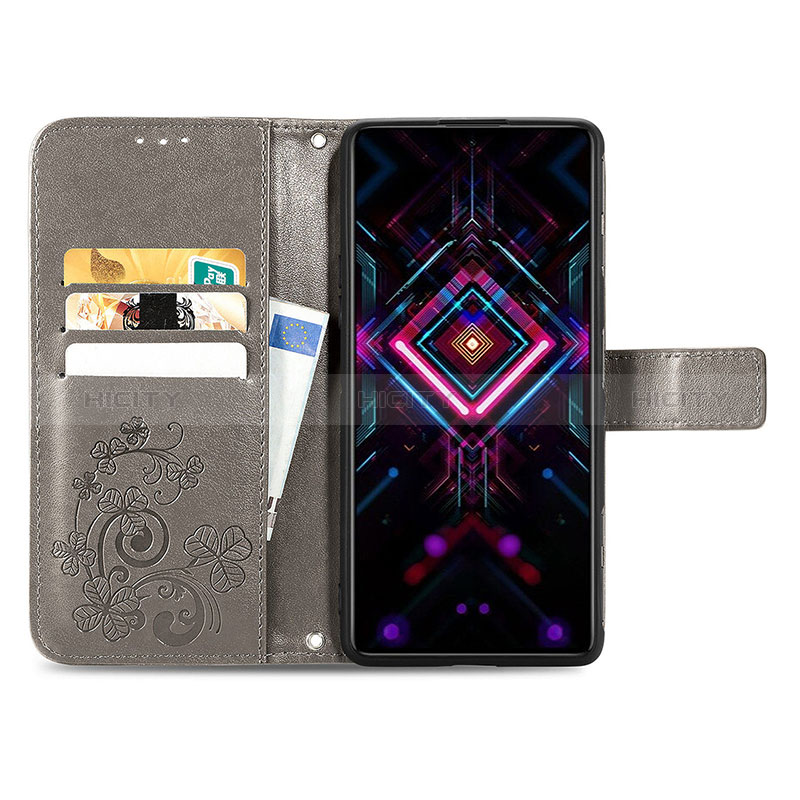 Custodia Portafoglio In Pelle Fiori Cover con Supporto per Xiaomi Redmi K40 Gaming 5G