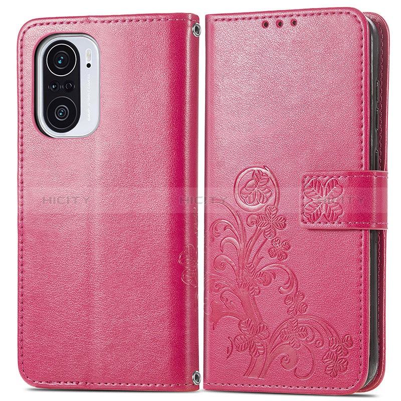 Custodia Portafoglio In Pelle Fiori Cover con Supporto per Xiaomi Redmi K40 Pro+ Plus 5G