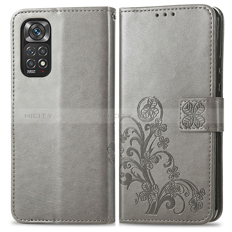 Custodia Portafoglio In Pelle Fiori Cover con Supporto per Xiaomi Redmi Note 11 Pro 4G