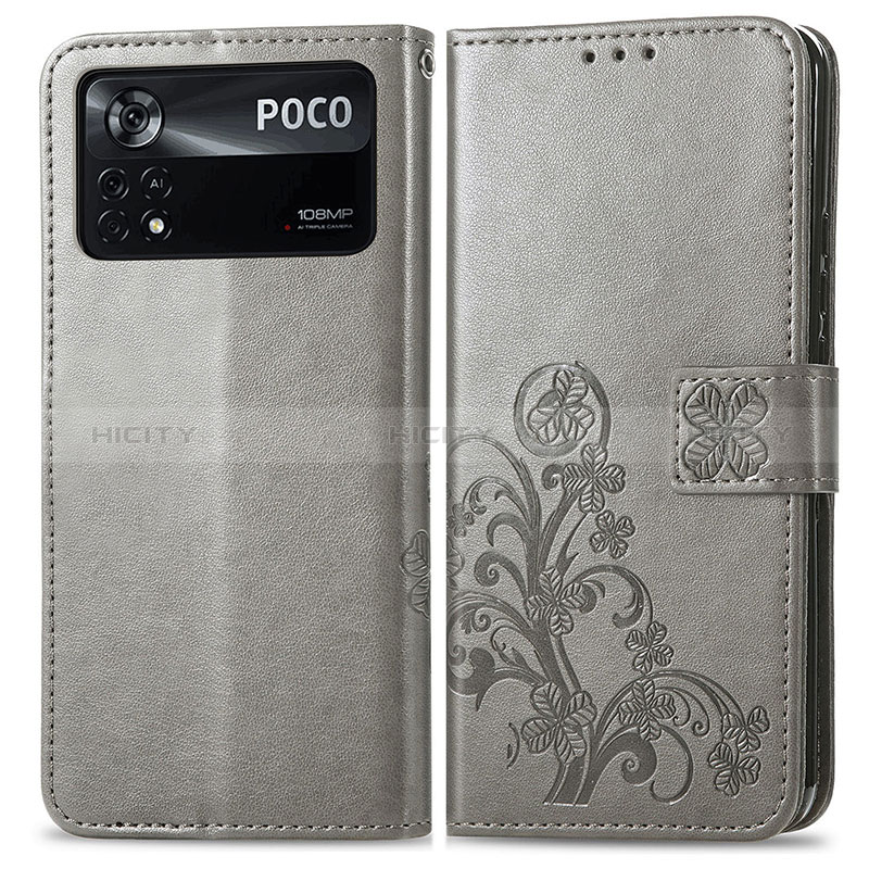 Custodia Portafoglio In Pelle Fiori Cover con Supporto per Xiaomi Redmi Note 11E Pro 5G