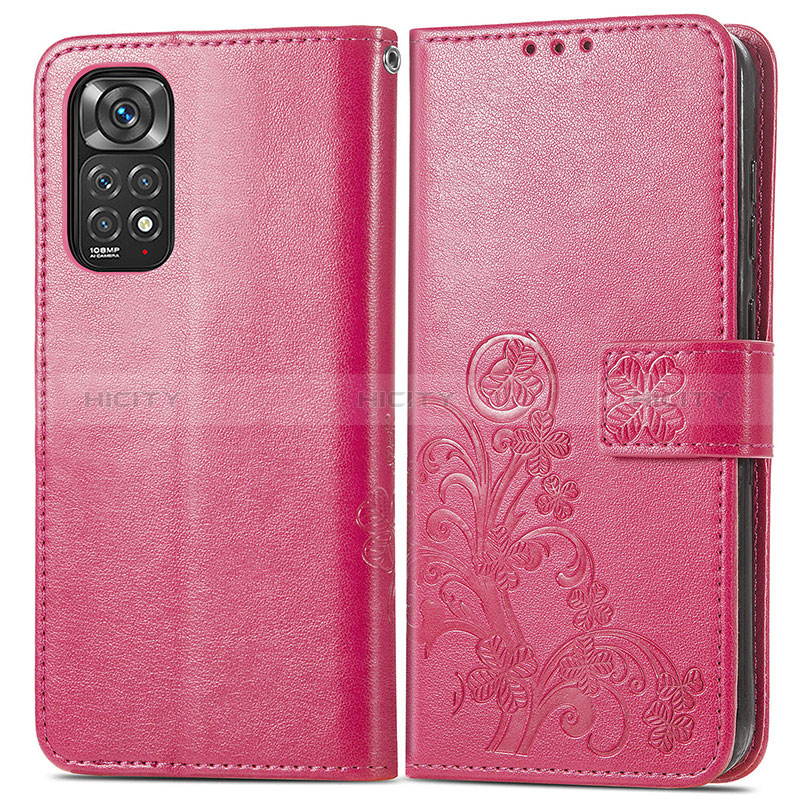 Custodia Portafoglio In Pelle Fiori Cover con Supporto per Xiaomi Redmi Note 11S 4G