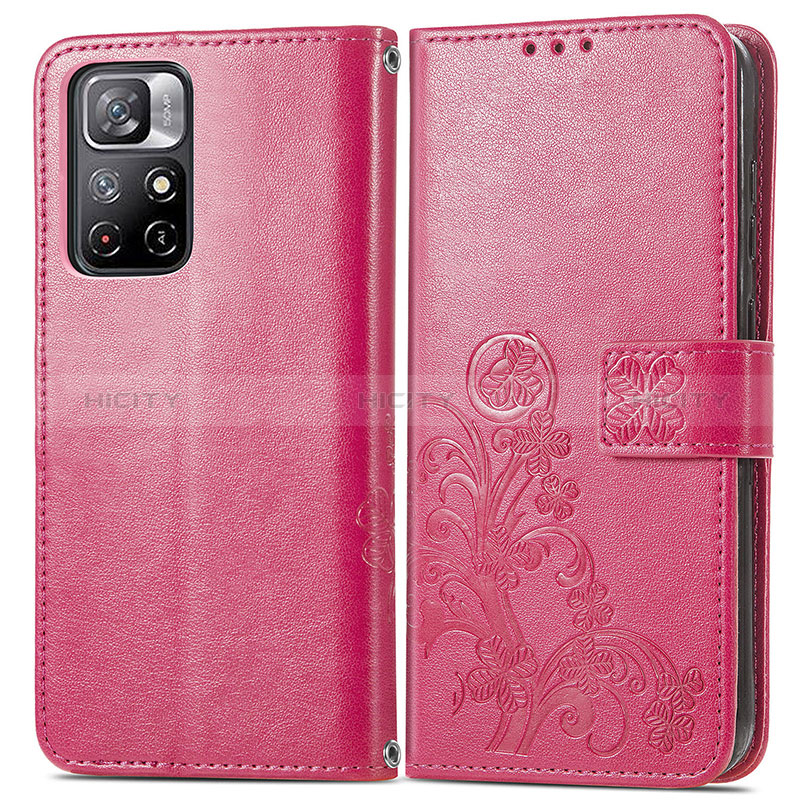 Custodia Portafoglio In Pelle Fiori Cover con Supporto per Xiaomi Redmi Note 11S 5G