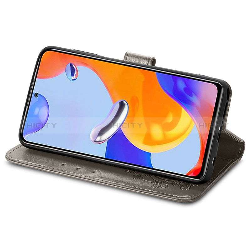 Custodia Portafoglio In Pelle Fiori Cover con Supporto per Xiaomi Redmi Note 12 Pro 4G