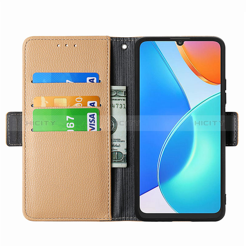 Custodia Portafoglio In Pelle Fiori Cover con Supporto S02D per Huawei Honor X7