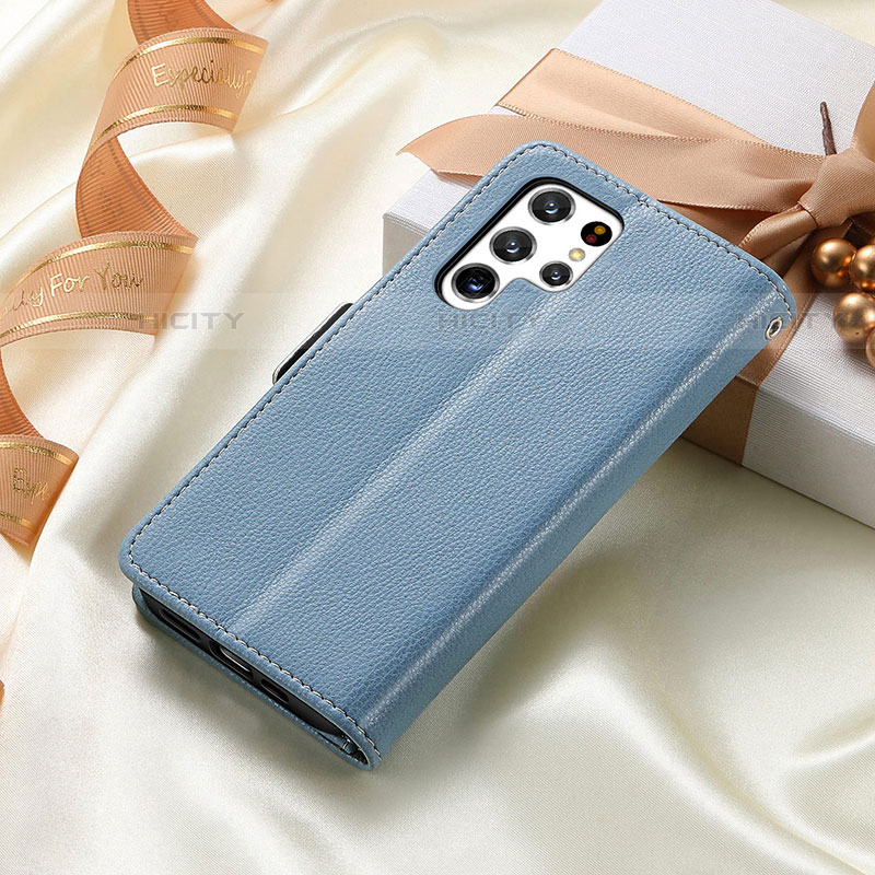 Custodia Portafoglio In Pelle Fiori Cover con Supporto S02D per Samsung Galaxy S21 Ultra 5G