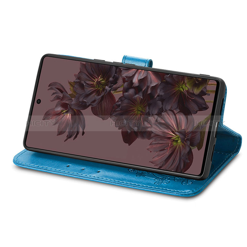 Custodia Portafoglio In Pelle Fiori Cover con Supporto S03D per Google Pixel 7 5G