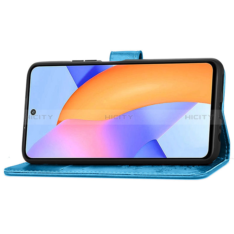 Custodia Portafoglio In Pelle Fiori Cover con Supporto S03D per Huawei Honor 10X Lite