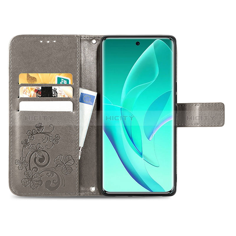 Custodia Portafoglio In Pelle Fiori Cover con Supporto S03D per Huawei Honor 60 Pro 5G