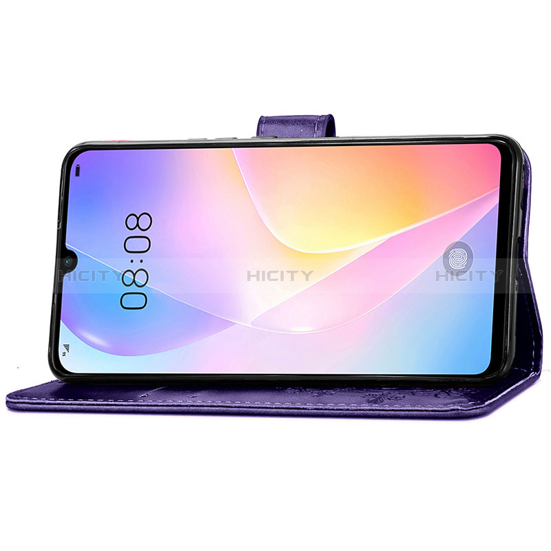 Custodia Portafoglio In Pelle Fiori Cover con Supporto S03D per Huawei Nova 8 SE 4G