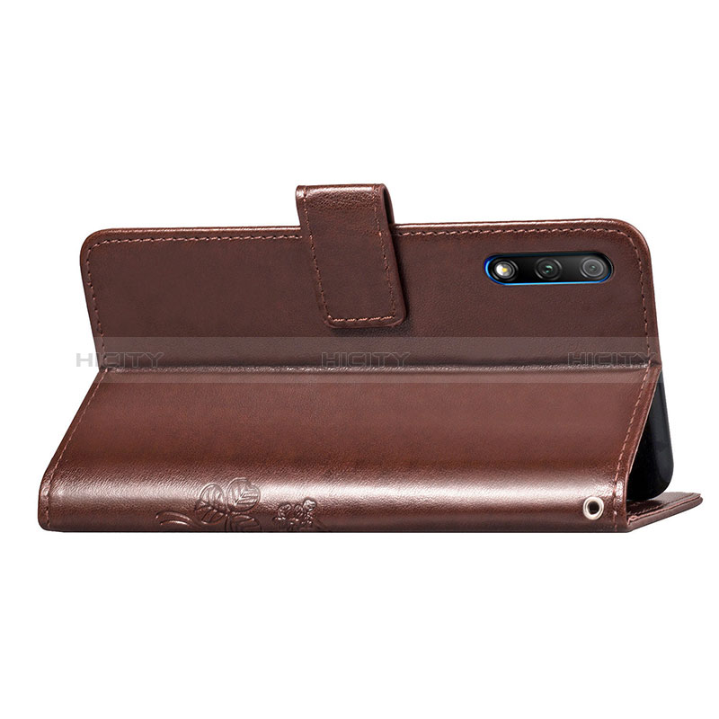 Custodia Portafoglio In Pelle Fiori Cover con Supporto S03D per Huawei P Smart Z (2019)