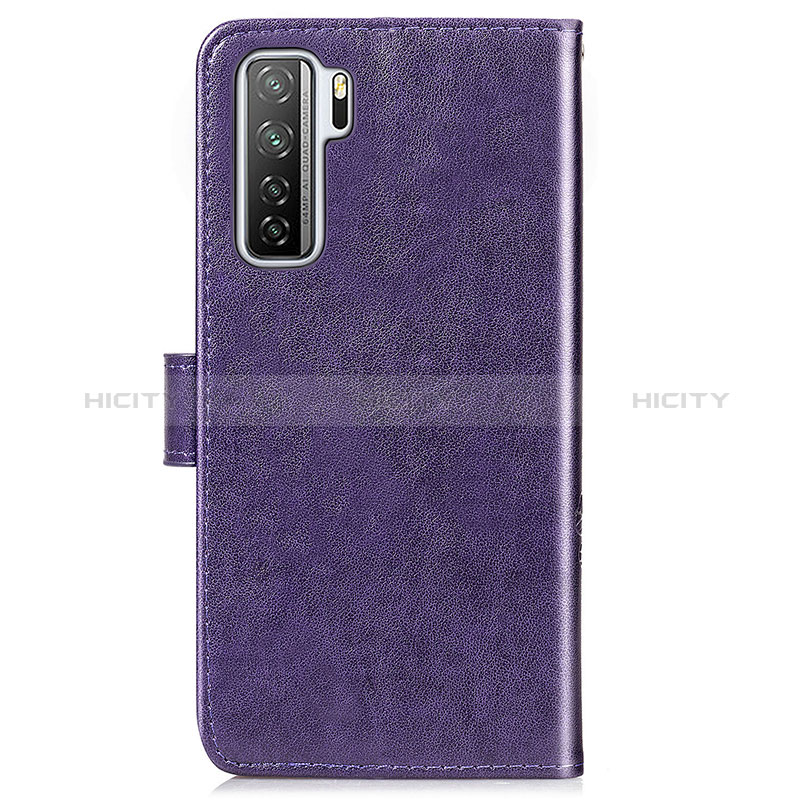 Custodia Portafoglio In Pelle Fiori Cover con Supporto S03D per Huawei P40 Lite 5G