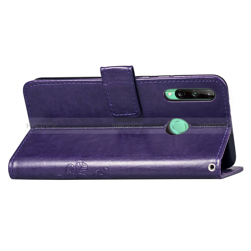 Custodia Portafoglio In Pelle Fiori Cover con Supporto S03D per Huawei P40 Lite E