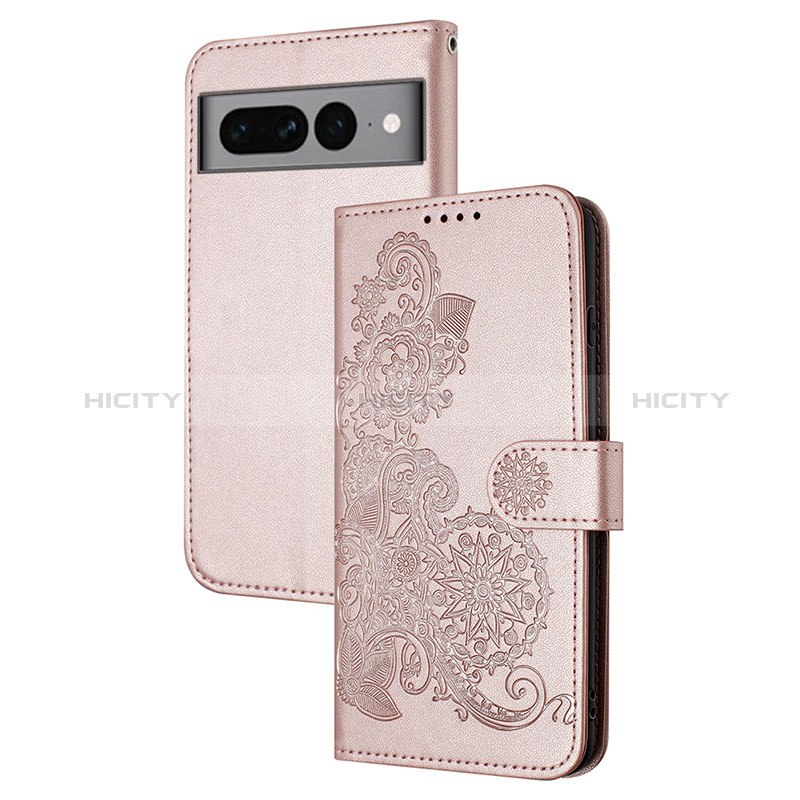 Custodia Portafoglio In Pelle Fiori Cover con Supporto Y01X per Google Pixel 7 Pro 5G