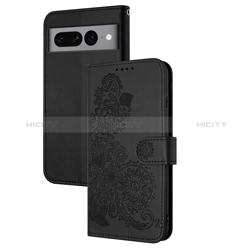 Custodia Portafoglio In Pelle Fiori Cover con Supporto Y01X per Google Pixel 7 Pro 5G