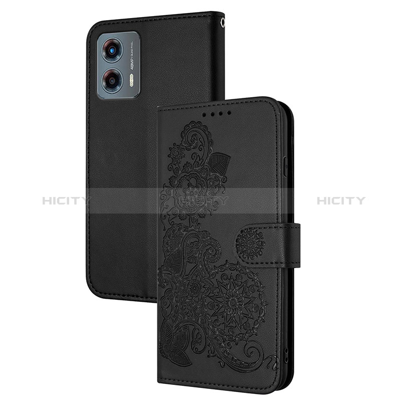 Custodia Portafoglio In Pelle Fiori Cover con Supporto Y01X per Motorola Moto G 5G (2023)