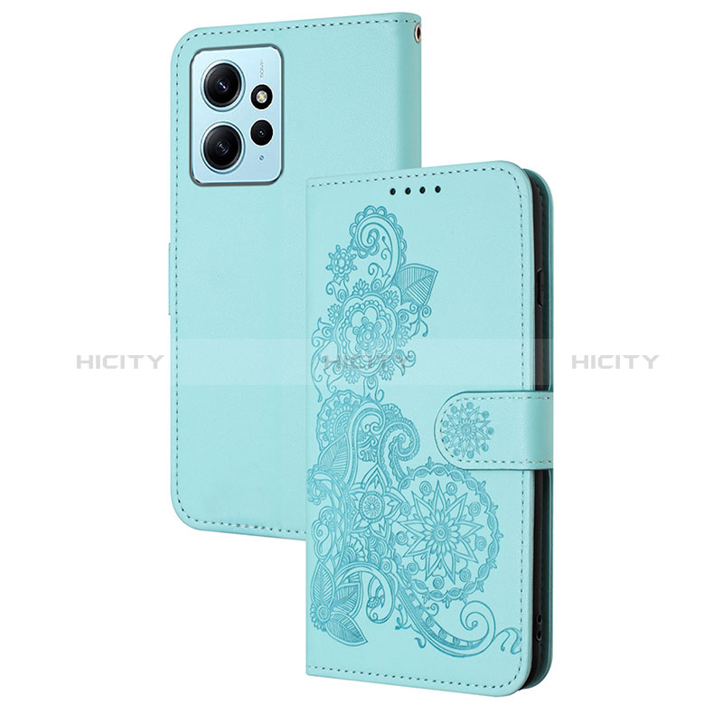 Custodia Portafoglio In Pelle Fiori Cover con Supporto Y01X per Xiaomi Redmi Note 12 4G