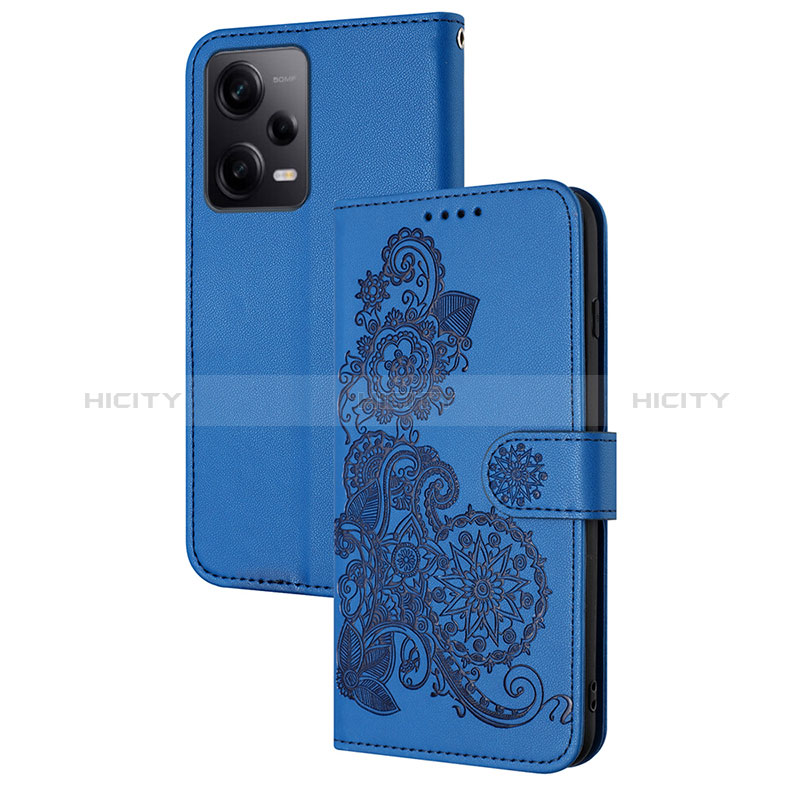 Custodia Portafoglio In Pelle Fiori Cover con Supporto Y01X per Xiaomi Redmi Note 12 Pro 5G