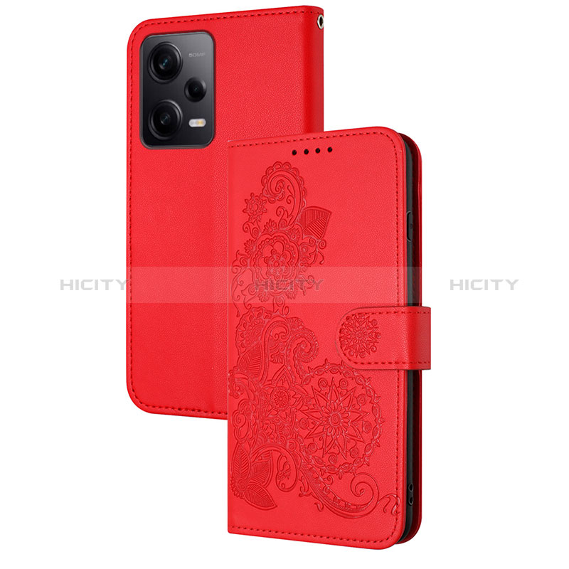 Custodia Portafoglio In Pelle Fiori Cover con Supporto Y01X per Xiaomi Redmi Note 12 Pro 5G