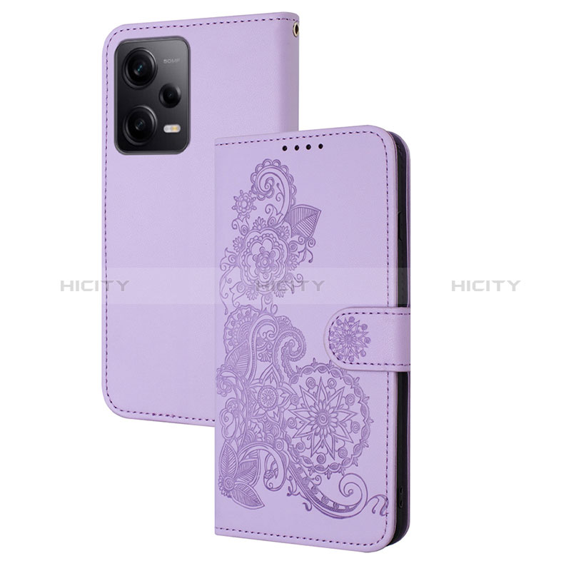 Custodia Portafoglio In Pelle Fiori Cover con Supporto Y01X per Xiaomi Redmi Note 12 Pro 5G