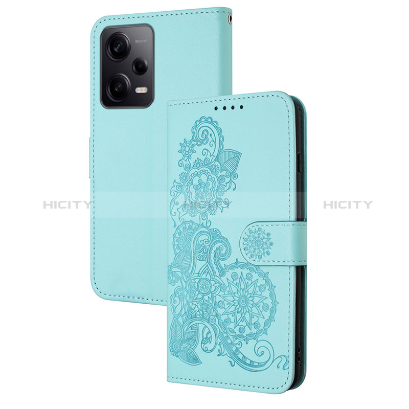 Custodia Portafoglio In Pelle Fiori Cover con Supporto Y01X per Xiaomi Redmi Note 12 Pro+ Plus 5G