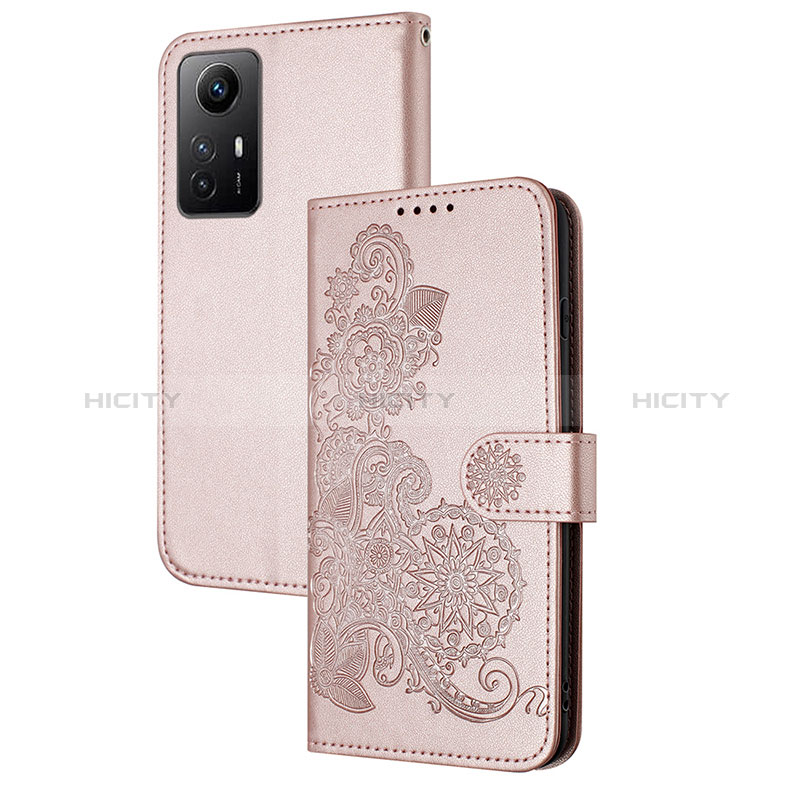 Custodia Portafoglio In Pelle Fiori Cover con Supporto Y01X per Xiaomi Redmi Note 12S