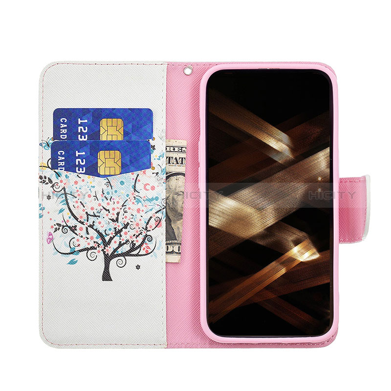 Custodia Portafoglio In Pelle Fiori Cover con Supporto Z02 per Apple iPhone 14 Pro Multicolore