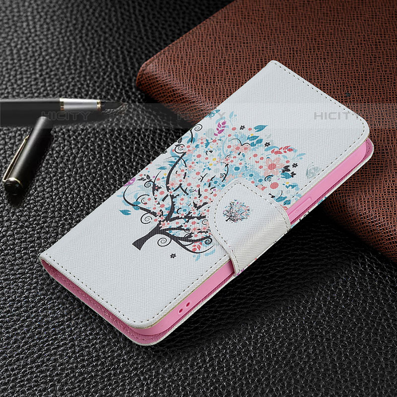 Custodia Portafoglio In Pelle Fiori Cover con Supporto Z02 per Apple iPhone 15 Pro Max Multicolore