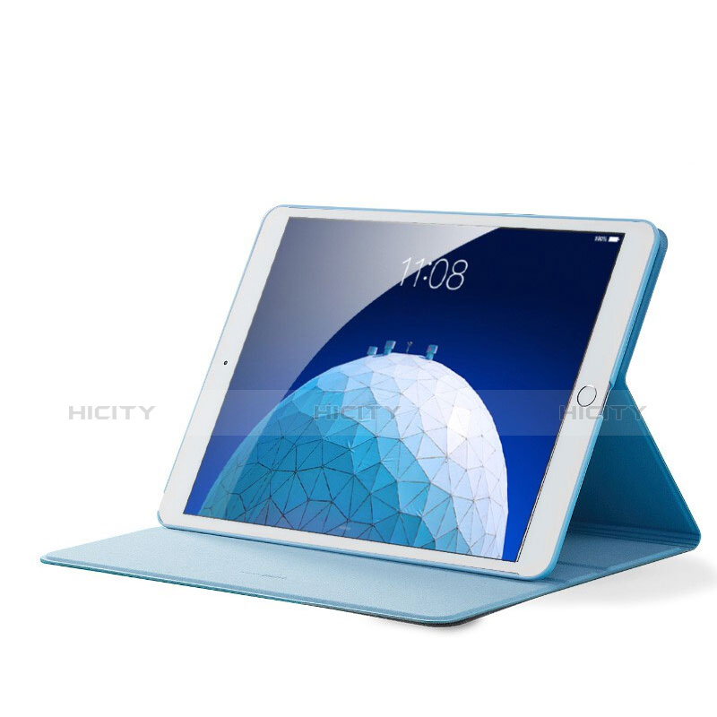 Custodia Portafoglio In stoffa con Stand per Apple iPad New Air (2019) 10.5 Cielo Blu