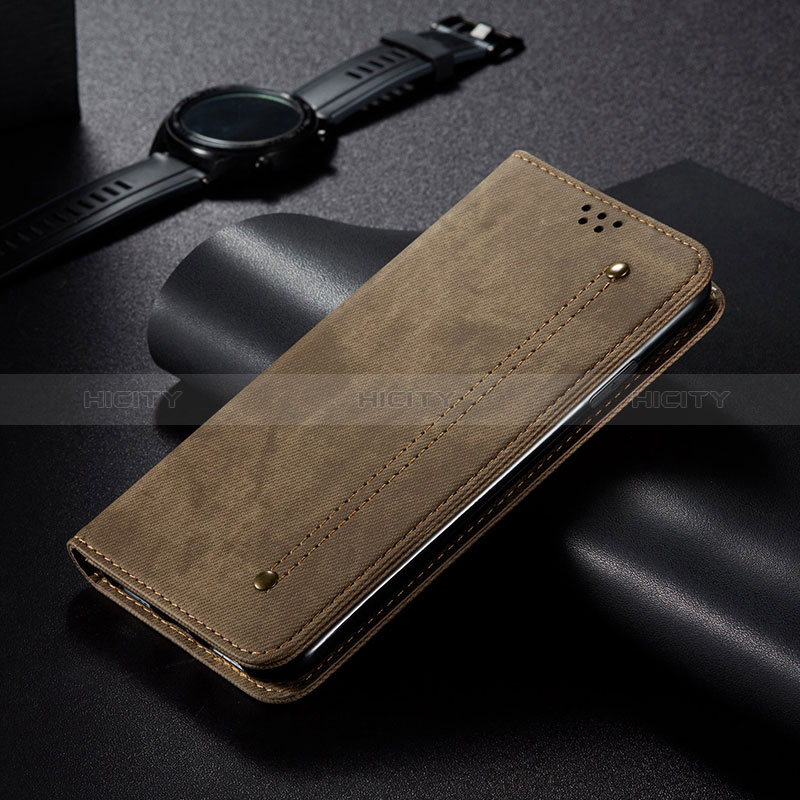 Custodia Portafoglio In stoffa con Supporto B01S per Google Pixel 6 Pro 5G Khaki