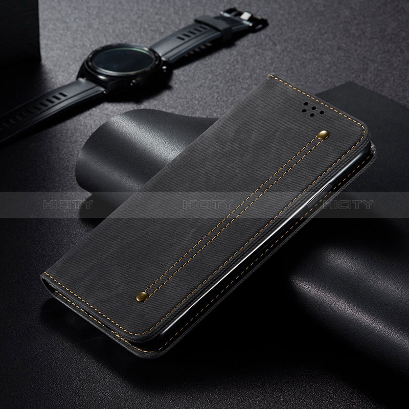 Custodia Portafoglio In stoffa con Supporto B01S per Huawei Mate 60 Pro Nero